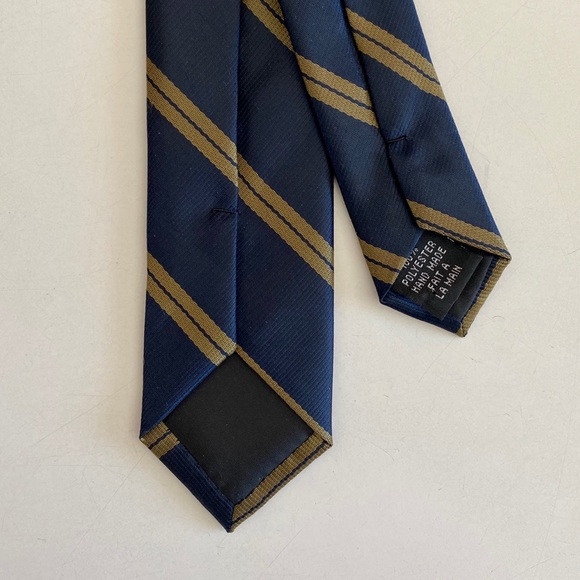 NEW Handmade Blue & Gold Necktie - Picture 3 of 3